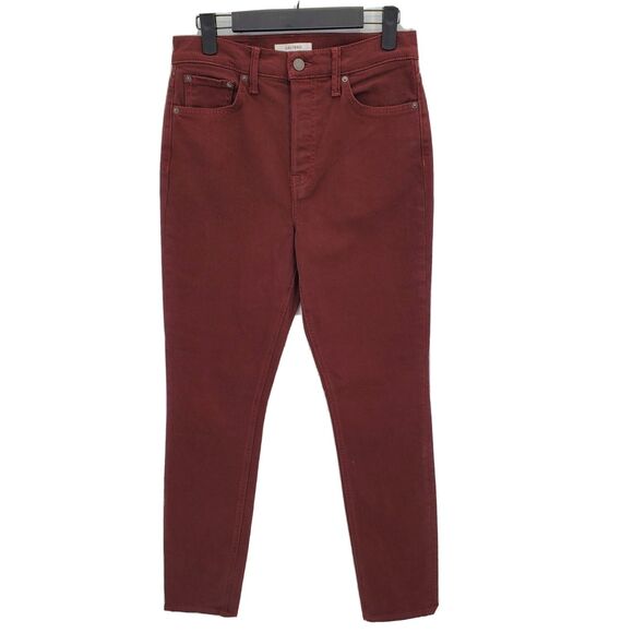 New GRLFRND Womens Karolina High Rise Skinny Jeans in Damson 25x29 - Picture 2 of 4